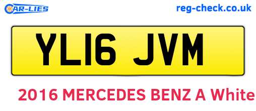 YL16JVM are the vehicle registration plates.
