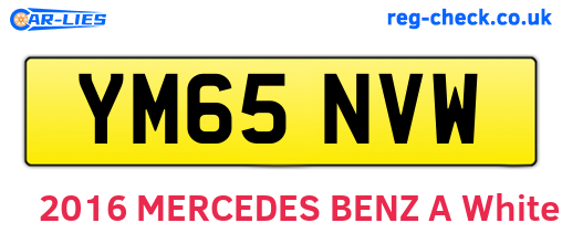 YM65NVW are the vehicle registration plates.