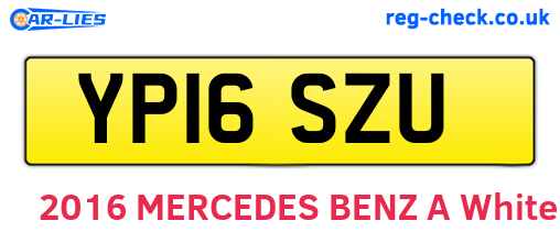 YP16SZU are the vehicle registration plates.