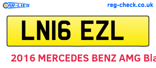 LN16EZL are the vehicle registration plates.
