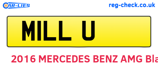M1LLU are the vehicle registration plates.