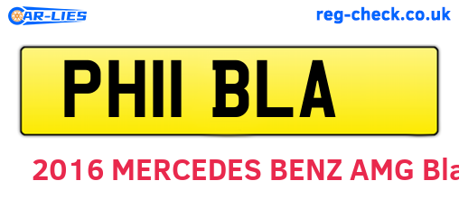 PH11BLA are the vehicle registration plates.