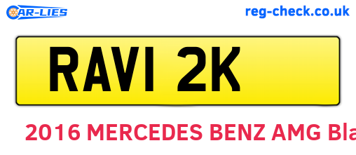 RAV12K are the vehicle registration plates.