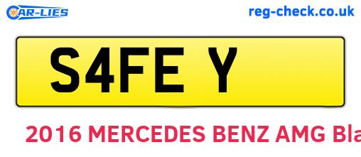 S4FEY are the vehicle registration plates.
