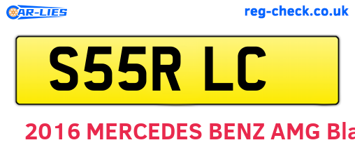 S55RLC are the vehicle registration plates.