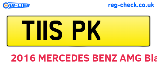 T11SPK are the vehicle registration plates.