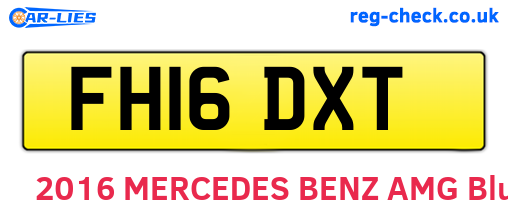 FH16DXT are the vehicle registration plates.