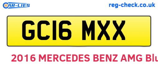 GC16MXX are the vehicle registration plates.