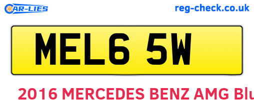 MEL65W are the vehicle registration plates.