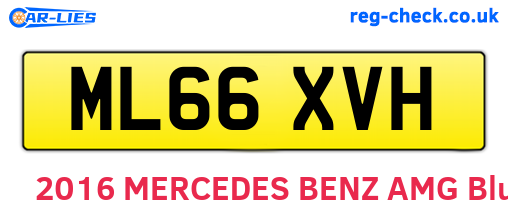 ML66XVH are the vehicle registration plates.