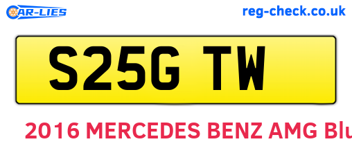 S25GTW are the vehicle registration plates.