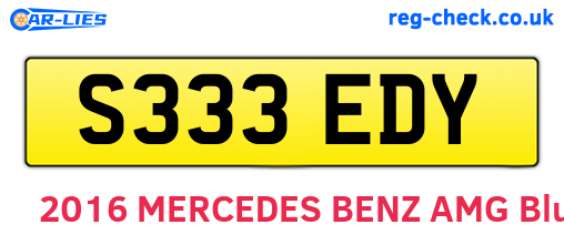 S333EDY are the vehicle registration plates.