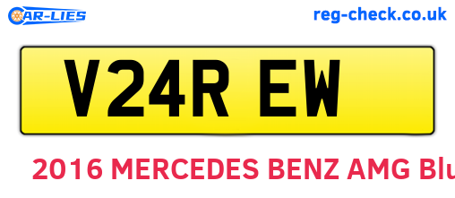 V24REW are the vehicle registration plates.