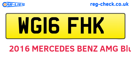 WG16FHK are the vehicle registration plates.