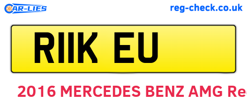 R11KEU are the vehicle registration plates.
