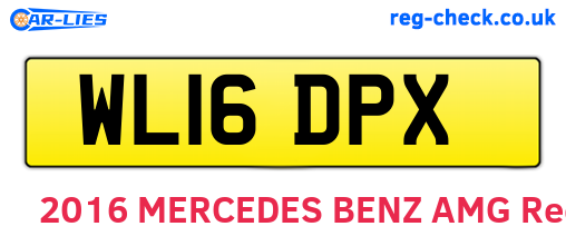 WL16DPX are the vehicle registration plates.