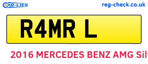 R4MRL are the vehicle registration plates.