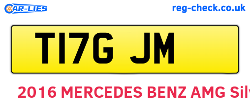 T17GJM are the vehicle registration plates.