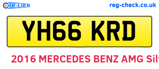 YH66KRD are the vehicle registration plates.