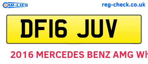 DF16JUV are the vehicle registration plates.