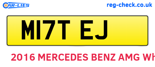 M17TEJ are the vehicle registration plates.