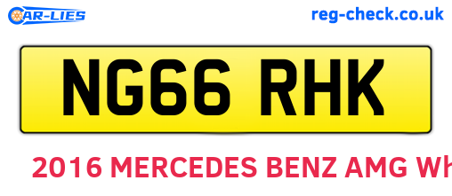 NG66RHK are the vehicle registration plates.