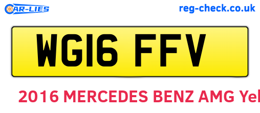 WG16FFV are the vehicle registration plates.
