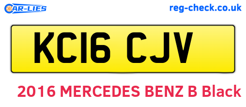 KC16CJV are the vehicle registration plates.