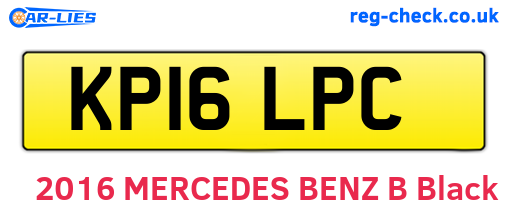 KP16LPC are the vehicle registration plates.