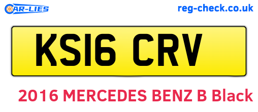 KS16CRV are the vehicle registration plates.