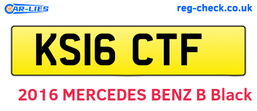 KS16CTF are the vehicle registration plates.