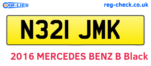 N321JMK are the vehicle registration plates.