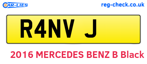 R4NVJ are the vehicle registration plates.
