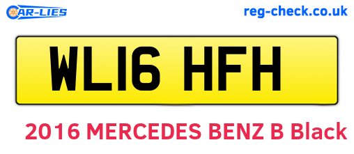 WL16HFH are the vehicle registration plates.