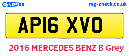 AP16XVO are the vehicle registration plates.