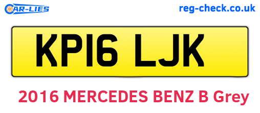 KP16LJK are the vehicle registration plates.