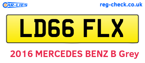 LD66FLX are the vehicle registration plates.