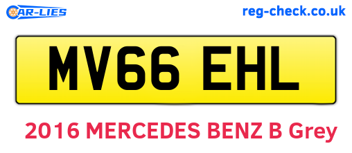MV66EHL are the vehicle registration plates.