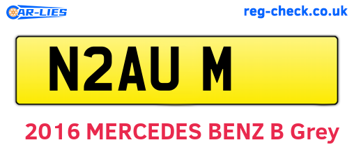 N2AUM are the vehicle registration plates.