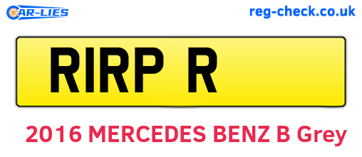R1RPR are the vehicle registration plates.