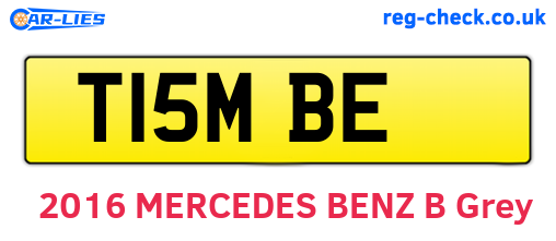 T15MBE are the vehicle registration plates.