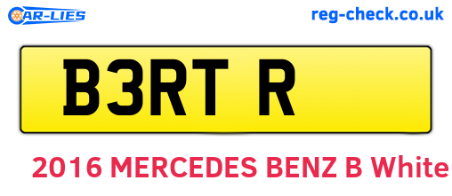 B3RTR are the vehicle registration plates.