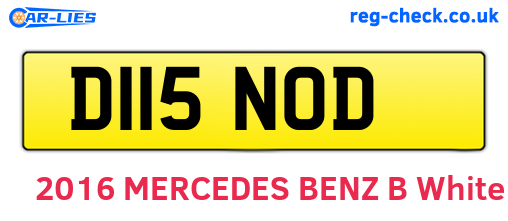 D115NOD are the vehicle registration plates.