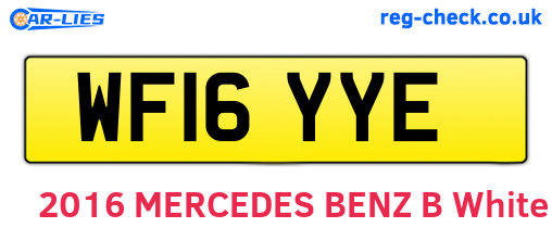 WF16YYE are the vehicle registration plates.