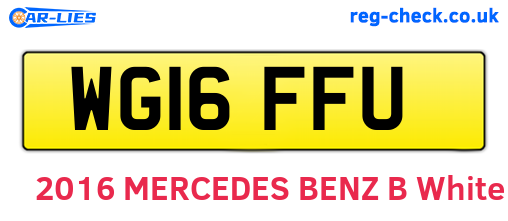 WG16FFU are the vehicle registration plates.