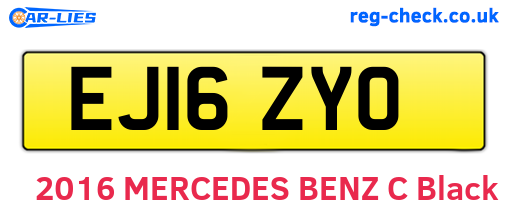 EJ16ZYO are the vehicle registration plates.