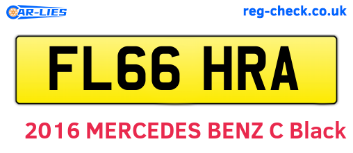 FL66HRA are the vehicle registration plates.