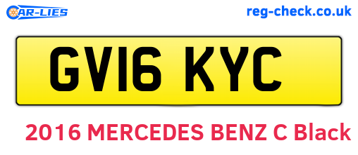 GV16KYC are the vehicle registration plates.