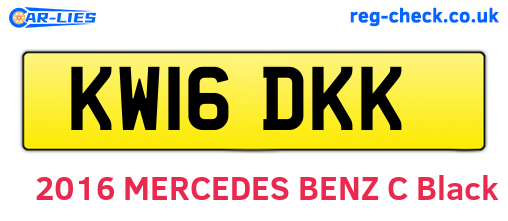 KW16DKK are the vehicle registration plates.