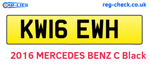 KW16EWH are the vehicle registration plates.